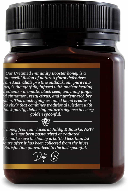 Black Seed Creamed Immune Booster Honey front