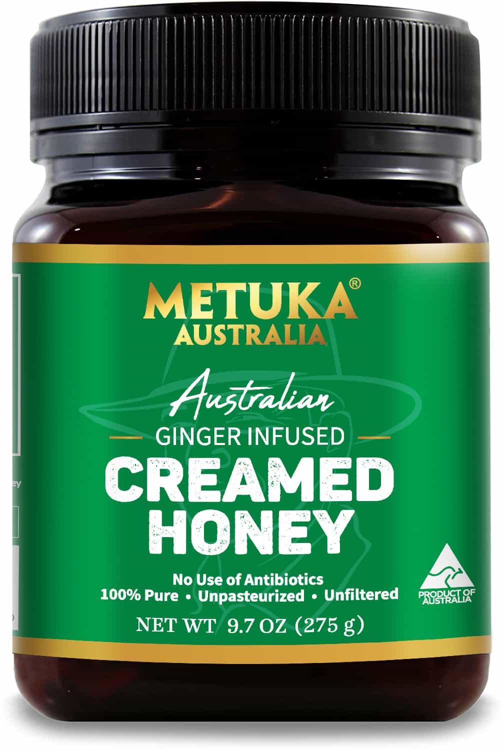 Ginger Infused Creamed Honey front