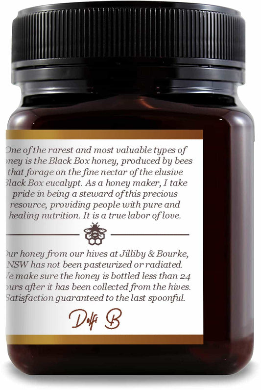 Raw Outback Eucalyptus Honey front