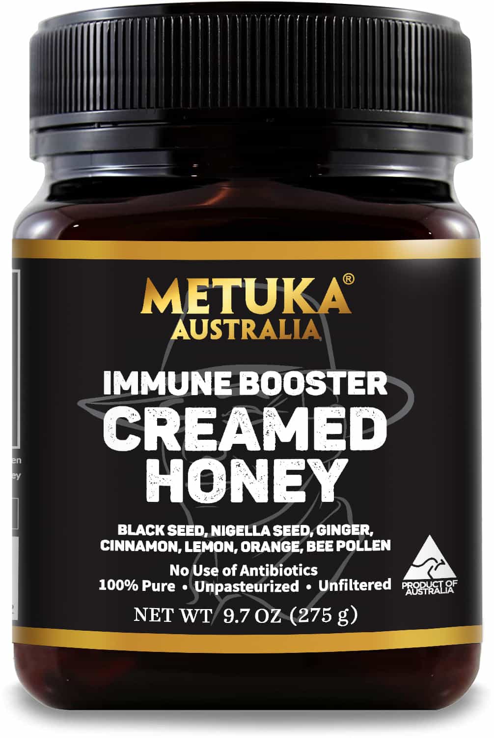 Black Seed Creamed Immune Booster Honey front