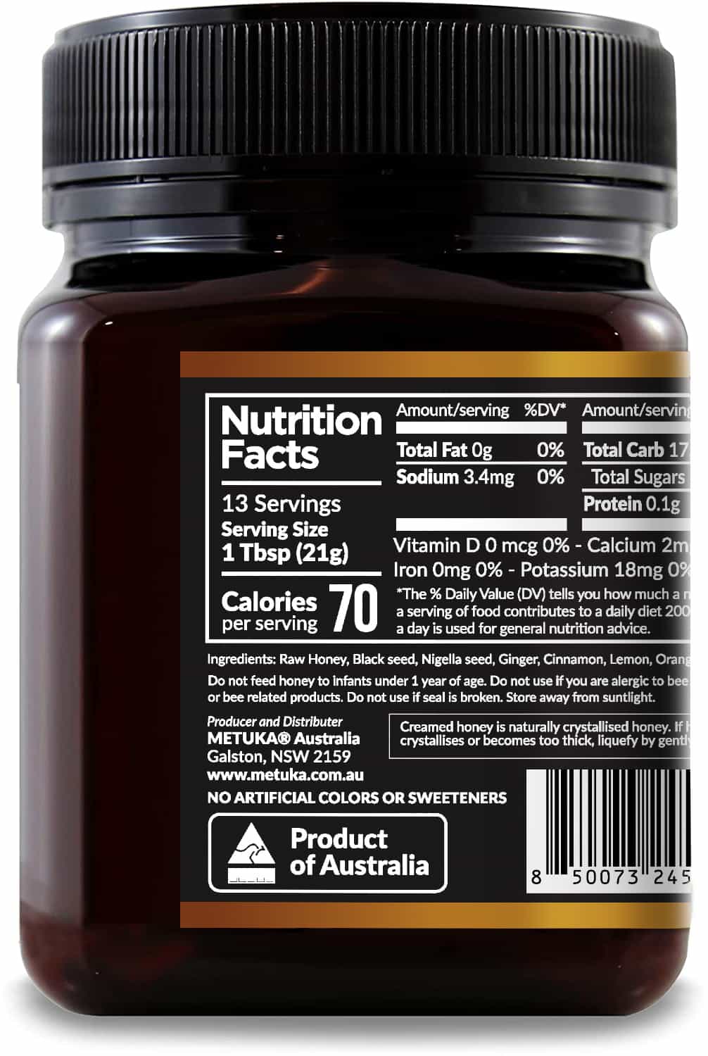 Black Seed Creamed Immune Booster Honey lifestyle