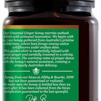 Ginger Infused Creamed Honey detail