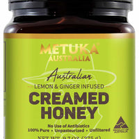 Lemon and Ginger Infused Creamed Honey front