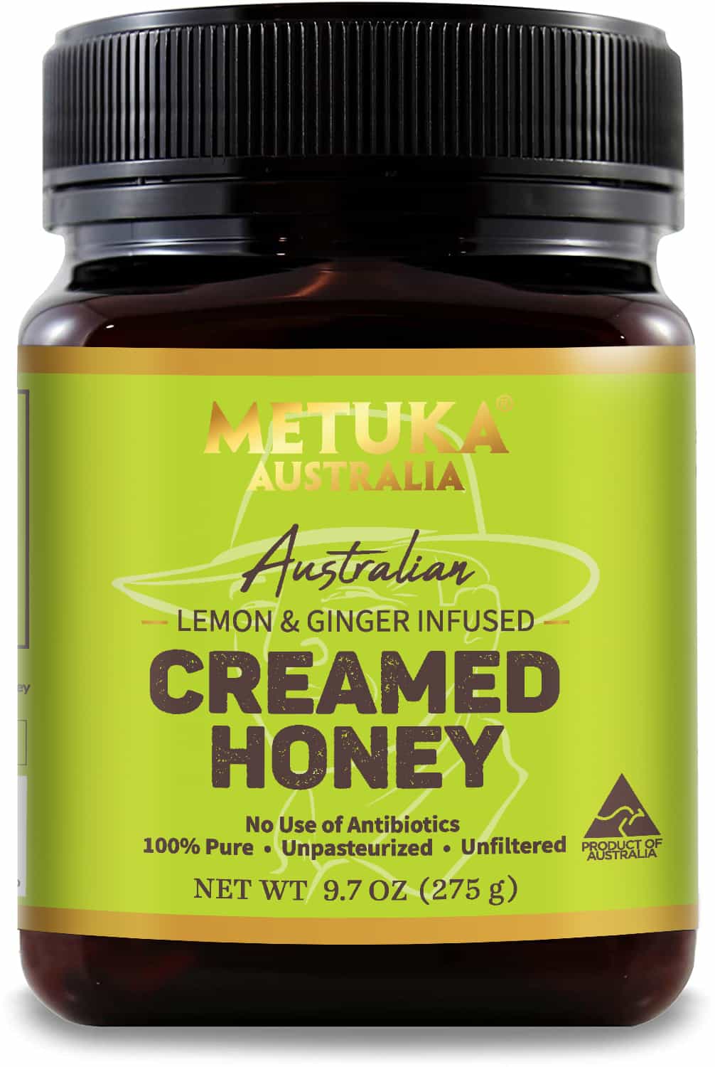 Lemon and Ginger Infused Creamed Honey front