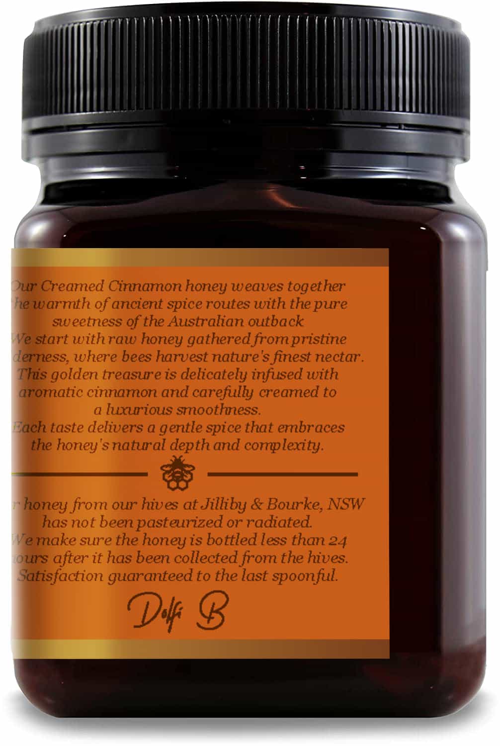 Cinnamon Infused Creamed Honey detail