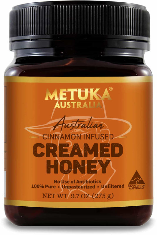 Cinnamon Infused Creamed Honey front