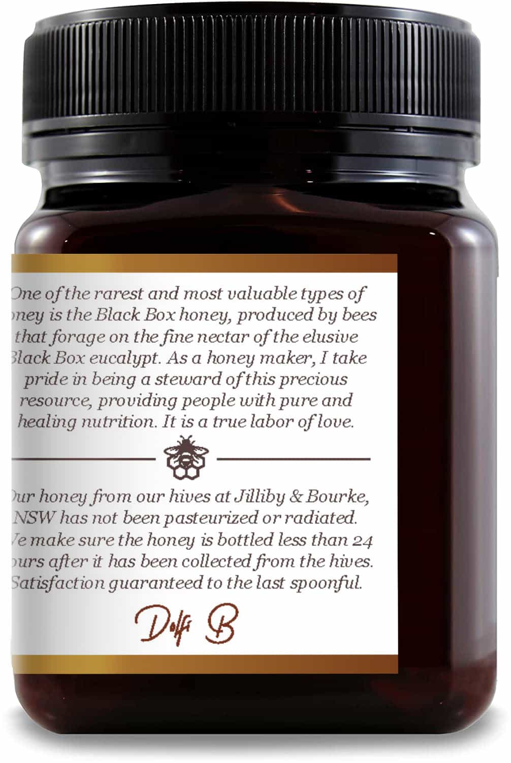 Raw Outback Eucalyptus Honey detail